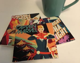 Captain Marvel Coasters Set