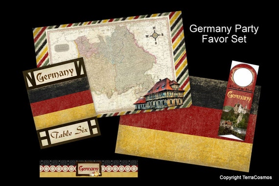 Germany Party Favor Set For Egyptian Or Travel Wedding Etsy