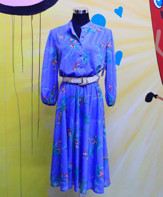 periwinkle blue midi dress