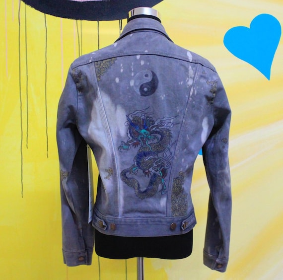 Vintage 90s, 'Wrangler' Denim Jacket, custom denim