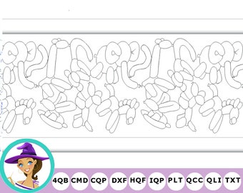 Balloon Animals  - Long Arm Quilting Machine Design