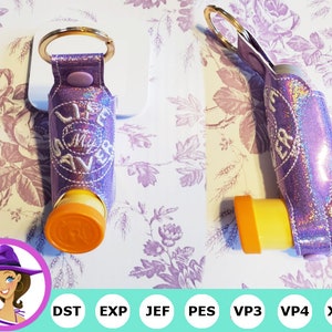 Ventolin Style Inhaler- My Life Saver Inhaler Case -  In The Hoop Project - Embroidery Machine