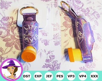 Ventolin Style Inhaler- My Life Saver Inhaler Case -  In The Hoop Project - Embroidery Machine