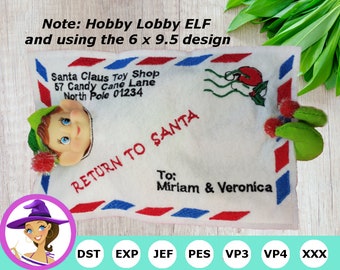 RETURN to SANTA   ITH -  In The Hoop Project - Embroidery Machine