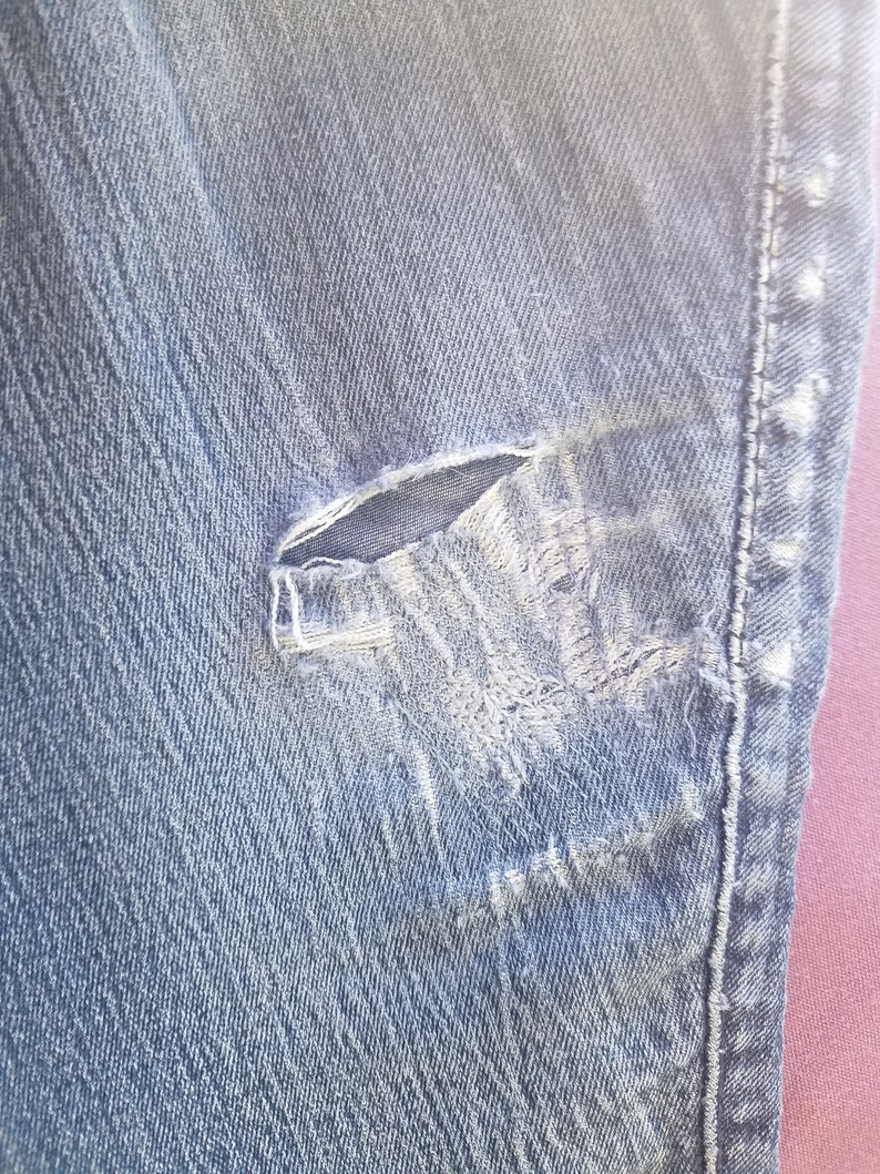 Jean Re-seat Patch Repair ITH Fixing Holes in Denim in the - Etsy