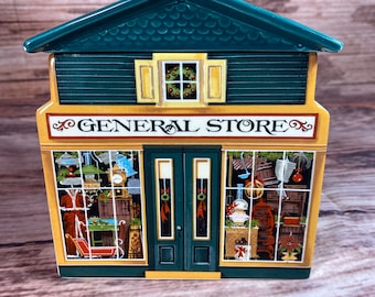 Vintage Avon General Store Covered Ceramic Box NEW