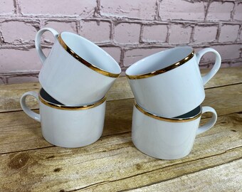 10 Strawberry Street Gold Line kaffe-/tekoppar, set om 4