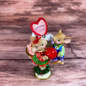 Vintage Carlton Cards Sweethearts Ornement de Noël