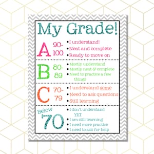 My Grade - Personalized Teacher Sign - Classroom Decor - Motivational Poster - Classroom Rules - Gift for Teachers