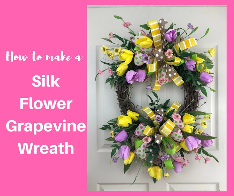 How To Make Spring Gvine Wreaths For Front Door Diy Wreath Tutorial