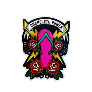 Chancleta Power Sticker