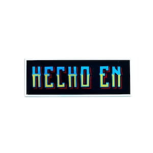 Hecho En sticker