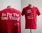 Vintage Coca Cola Tshirt Vintage Coke Tshirt Vintage Soft Drink Tee Vintage 1980s Coke Tshirt Vintage 80s Double Sided Coke Tshirt