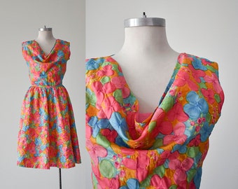 1960s Flower Power Dress