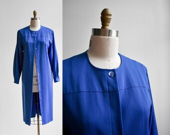 Blue Minimalist Jacket Dress