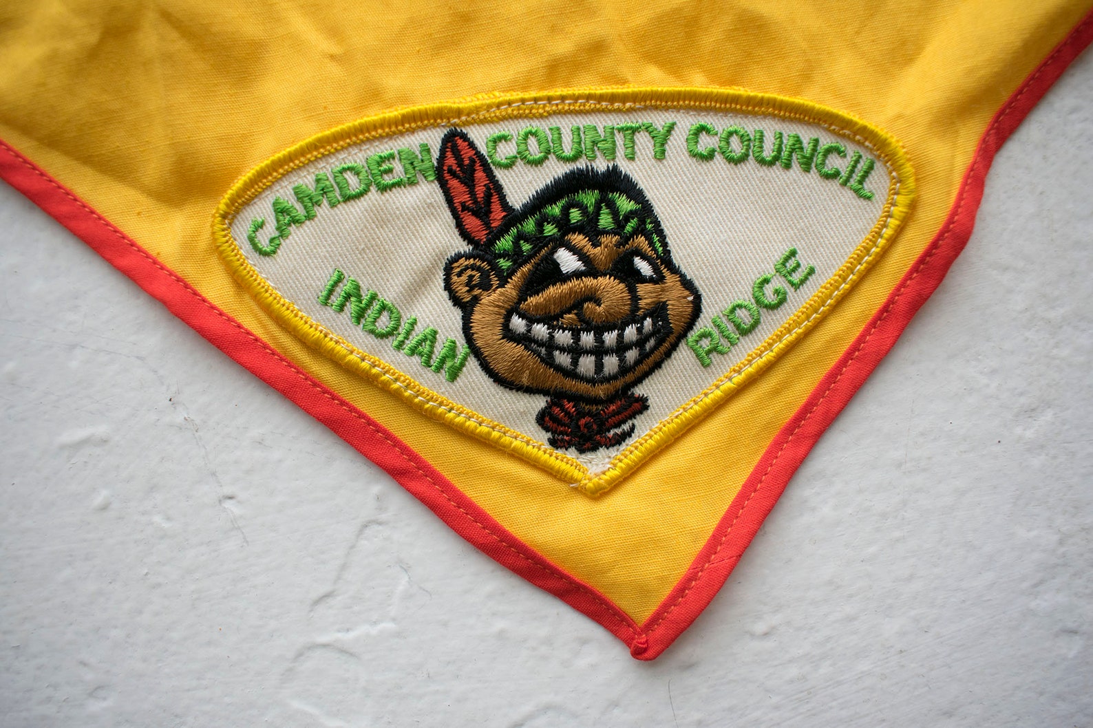 Vintage Cotton Bandana / Vintage Boy Scouts Bandana / Indian Etsy