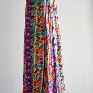 1990s Floral & Abstract Long Summer Dress image 5