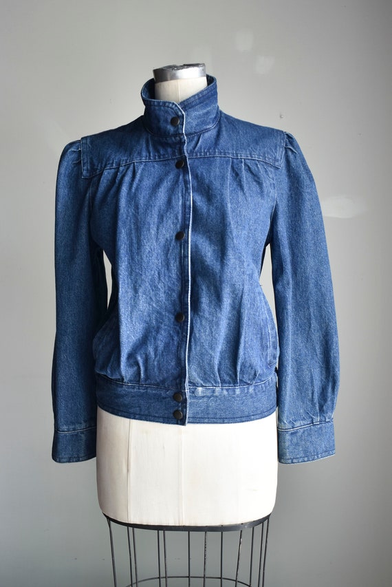 Vintage Jean Jacket / 1980s Womens Jean Jacket / … - image 2