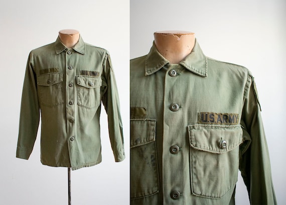 Early 1960s US Army Shirt / Vintage Army Field Jac