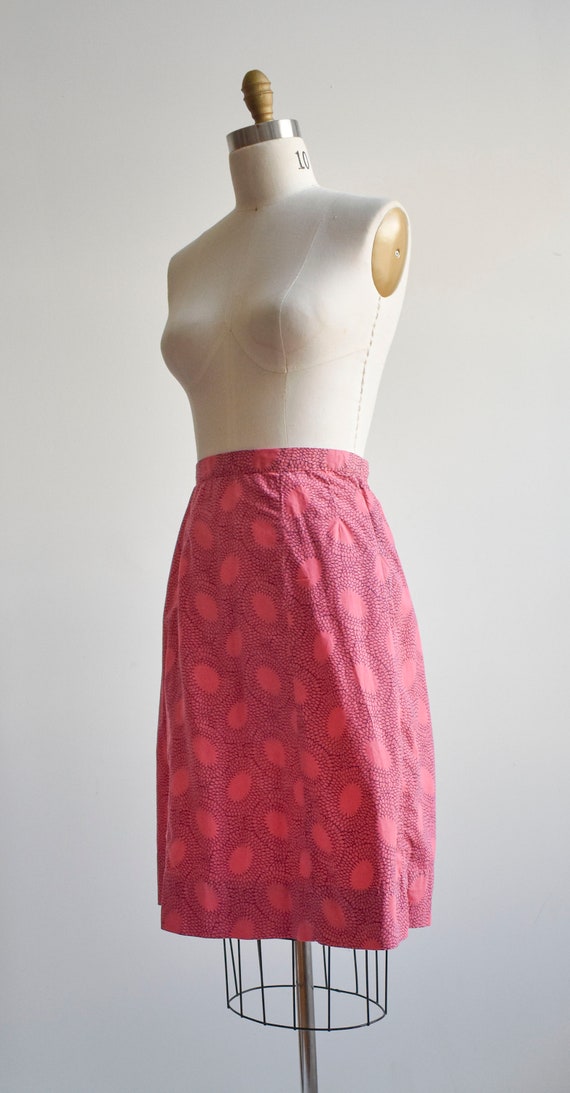 1940s Bright Pink Cotton Skirt - Gem