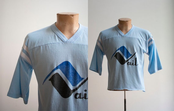 Vintage 1970s Athletic Tshirt / Vintage Football T