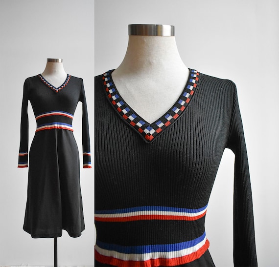 Black 1970s Cocktail Dress