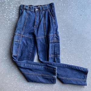 Vintage 1980s Jordache Jeans / Vintage Jordache Cargo Jeans / Deadstock 80s Jeans / 80s Jordache Jeans with Tags / Jordache Cargo Jeans XS