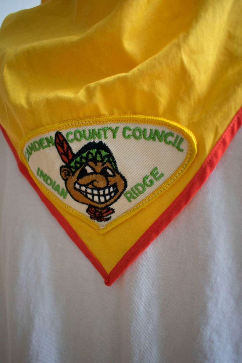 Vintage Cotton Bandana / Vintage Boy Scouts Bandana / Indian Etsy