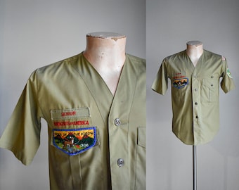 Vintage Boy Scouts of American Uniform Shirt