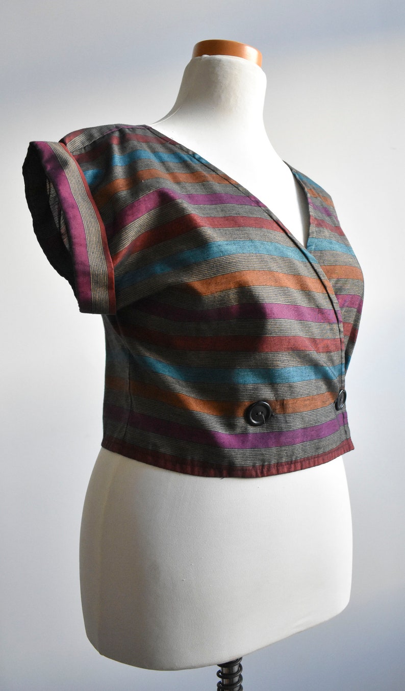 Vintage Striped Cotton Top