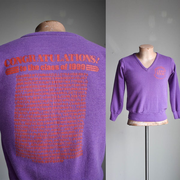 Vintage 1980s Prince Production Sweatshirt / Vintage Prince 1999 Crew Sweatshirt / 1999 Prince Rainbow Productions Sweatshirt