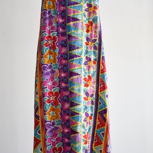 1990s Floral & Abstract Long Summer Dress image 8