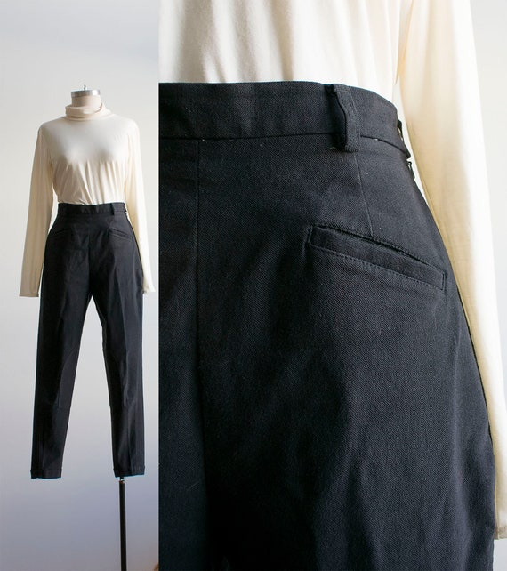 Vintage Gap Riding Pants / Black Riding Pants / 19