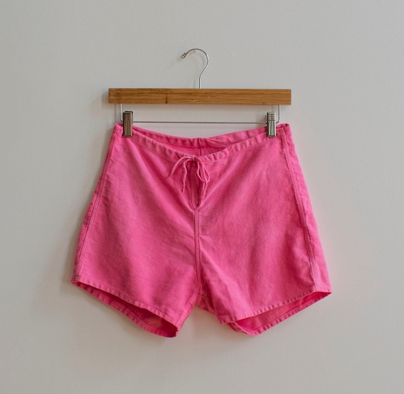 Vintage 1950s Cotton Gym Shorts / Linen Summer Cot