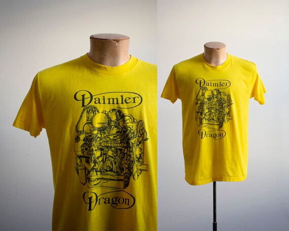Vintage Daimler Dragon Tshirt / Vintage Mercedes T
