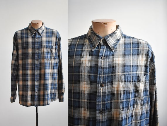 Vintage St. Johns Bay Plaid Flannel Shirt / Vintag
