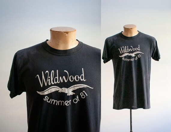 Vintage Wildwood NJ Tshirt / Vintage 1980s Beach T