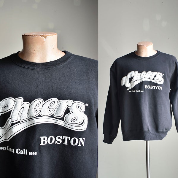 Vintage 1990s Cheers Last Call Pullover Sweatshirt / Vintage Cheers Bar Sweatshirt / Vintage Bar Pullover Sweatshirt / Cheers Crewneck