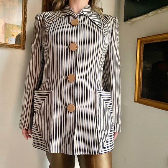 Vintage 1940’s Faded Engineer Stripe Jumpsuit