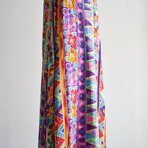 1990s Floral & Abstract Long Summer Dress image 6