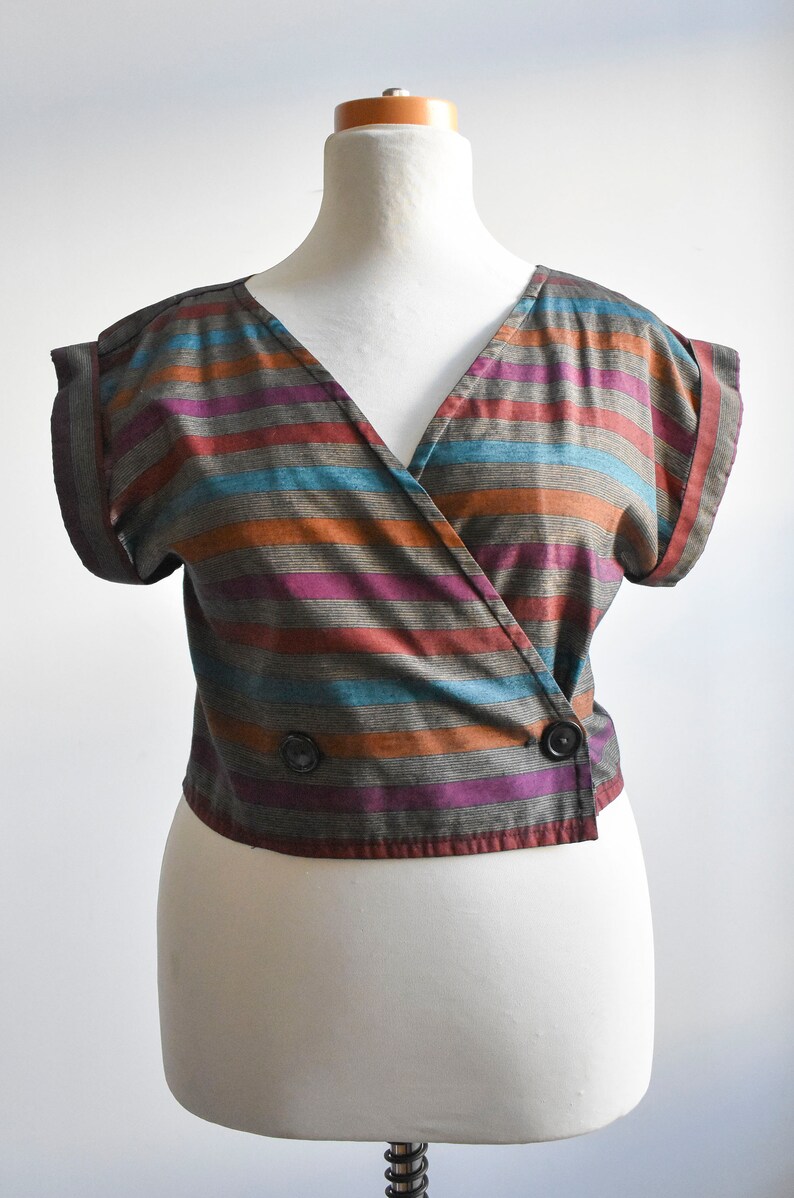 Vintage Striped Cotton Top
