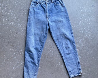 Vintage 90s Jeans / Bonjour Jeans Small / Vintage High Waisted Jeans / Vintage Stone Washed Jeans / Vintage Light Wash Denim Jeans 28 Waist
