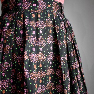 1950s Black Cotton Skirt image 4
