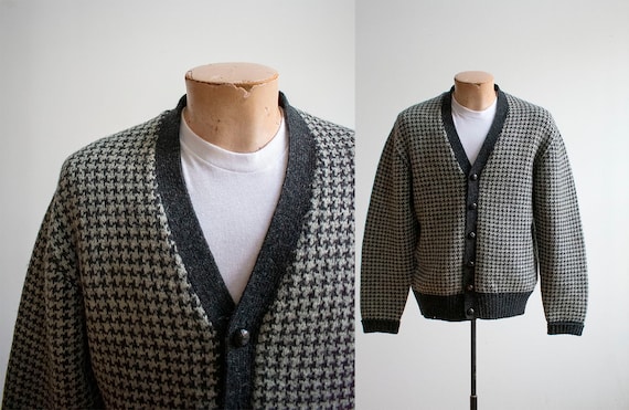 Vintage 1960s Cardigan Sweater / Vintage Brooks Br