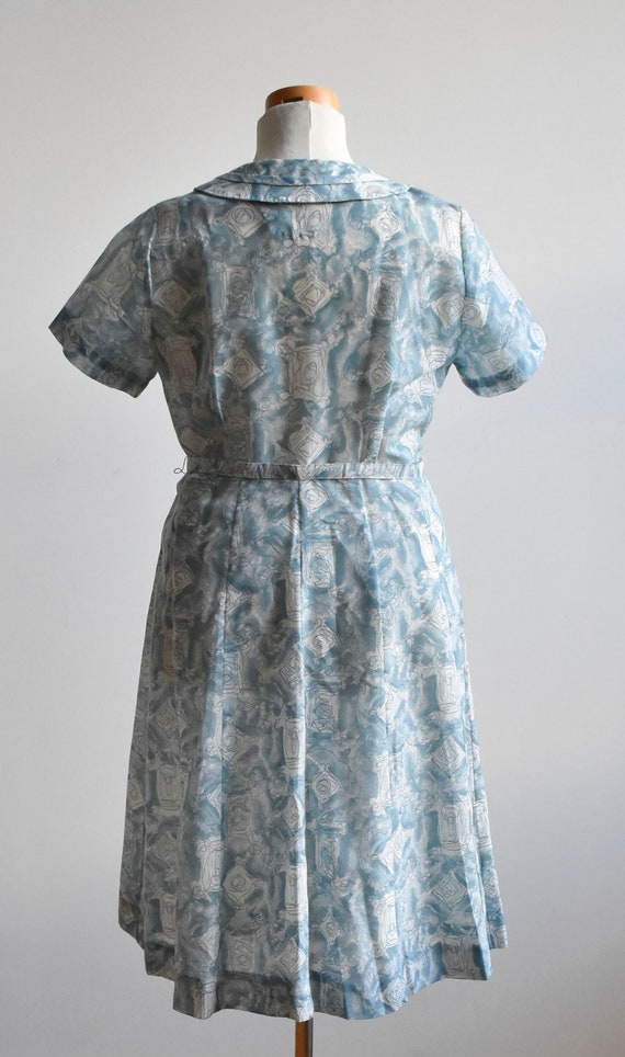 Vintage 1950s Cocktail Dress / Vintage Cotton Shi… - image 9