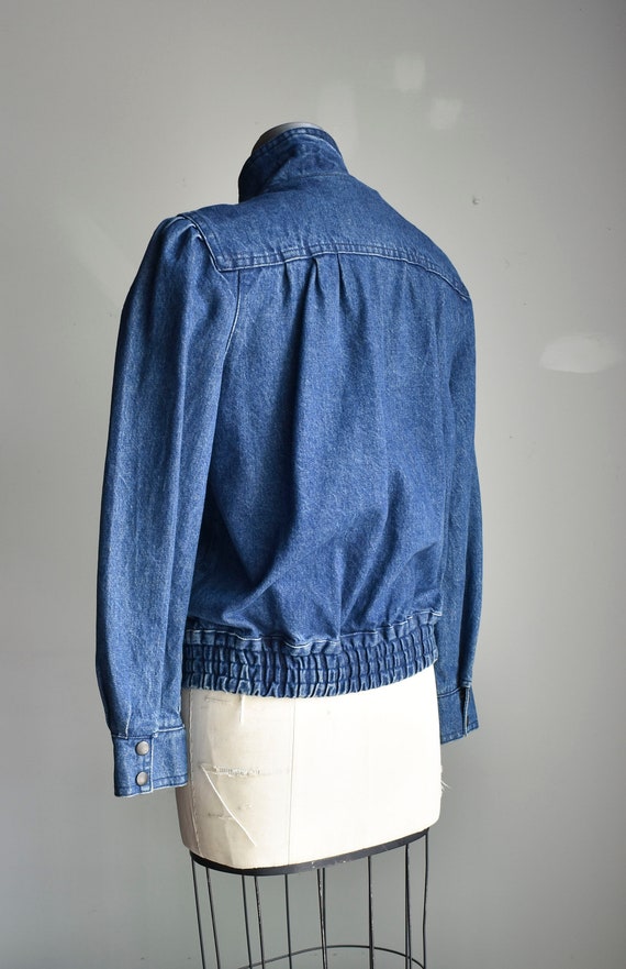 Vintage Jean Jacket / 1980s Womens Jean Jacket / … - image 8