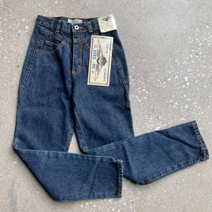 Vintage 1980s Deadstock Jordache No Exit Jeans / New Old Stock Vintage 80s Blue High Waisted Jeans / 80s Jeans XS 24 Waist / 1980s Jeans XS