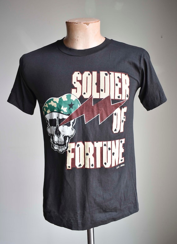 Vintage 1983 Soldier of Fortune Deadstock Tee / V… - image 2