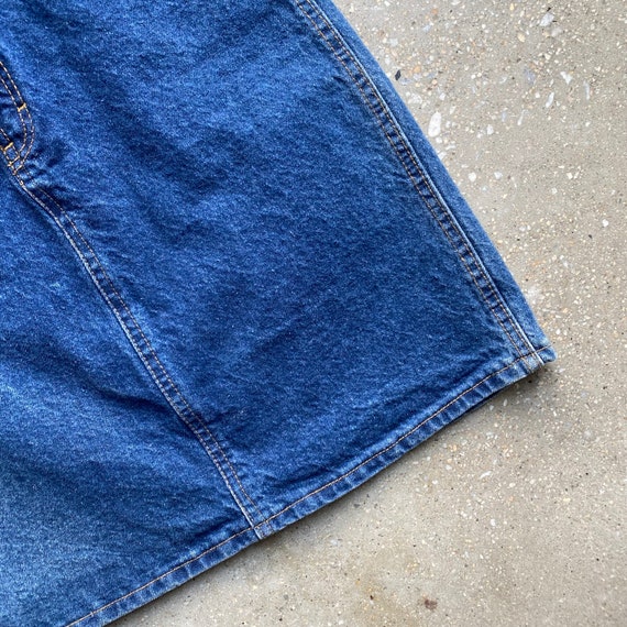 Vintage 80s Denim Skirt / Blue Denim Skirt / Vint… - image 3