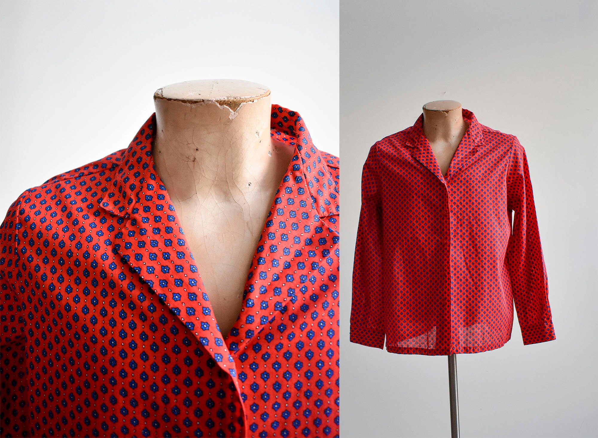 Vintage Pyjama Top - Etsy